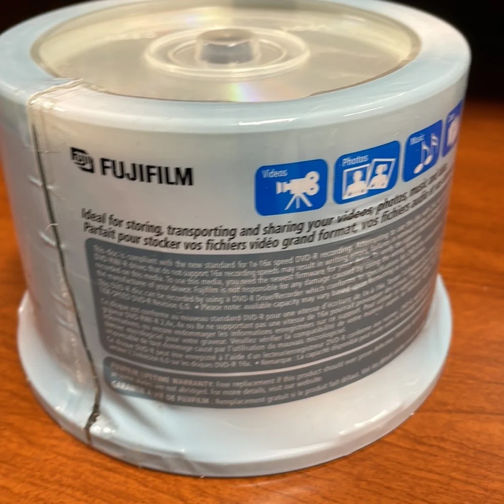 Fujifilm DVD -R 50 Disc 120 Minutes 4.7 GB
